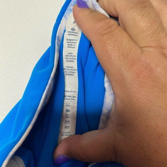 Lululemon Gather and Crow Slit Crop Pants Blue - Picture 9 of 10